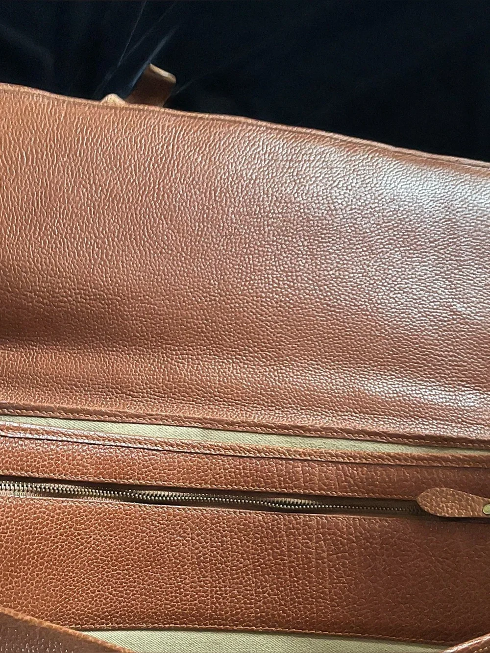 Polo Ralph Lauren Vintage Textured Leather Briefcase